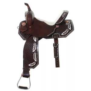 Meilleure vente selle en cuir américain selle de cheval anglais occidental selle d'équitation en cuir véritable - Product Image 1