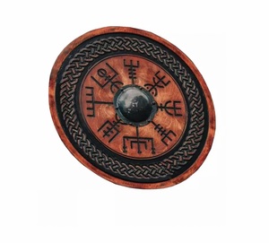Bouclier viking médiéval d'aspect de qualité supérieure, bouclier résistant à la vente médiévale entièrement fonctionnel pour le bouclier de combat pour la décoration intérieure - Product Image 6