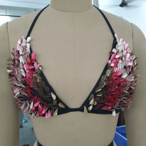 Conjunto de bikini de playa con cuentas de color mar audaz listo para usar sensualidad Nuevo diseño Vestido sexy personalizado para la salida de playa - Product Image 1