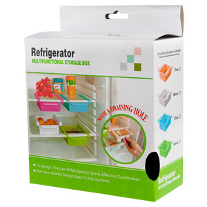 Organizador Universal Multifuncional Moderno para Refrigerador, Cajón de Plástico PP con Asa - Product Image 2