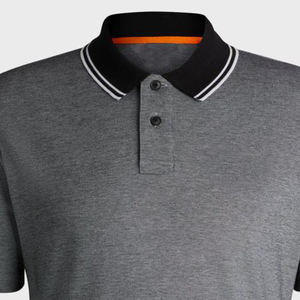 Polos de hombre de talla grande con estampado de logotipo personalizado de algodón 100% diseños OEM personalizados de algodón transpirable de punto de alta calidad - Product Image 2