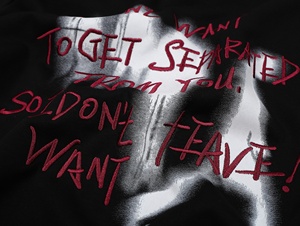 Venta al por mayor 100% algodón hombres pulóver con capucha 360 gramos Puff estampado seda forrado lavado técnicas patrón en blanco cuello con capucha - Product Image 4