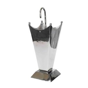 ที่วางร่มโลหะ ดีไซน์รูปทรงร่ม สำหรับตกแต่งบ้าน วางโชว์บนพื้น ขัดเงา - Product Image 3