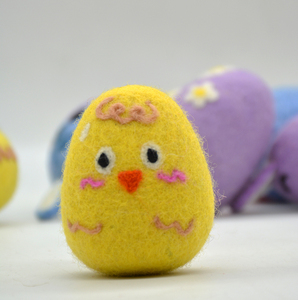 Factory Direct Wholesale Eco-Friendly Handmade Wool Felt <b>Easter</b> Egg Set Spring <b>Baby</b> <b>Toys</b>, from Nepal - Product Image 2