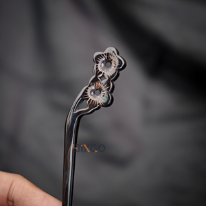 Best Seller Vietnam Wholesale Natural Buffalo Horn Flower Hair Stick Women's Fashion <b>Accessories</b> for Hair Styling - Product Image 2