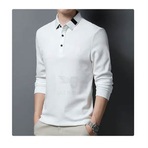 Polo de diseño personalizado para hombre, Camisa lisa de alta calidad, informal, Polo bordado inteligente - Product Image 3