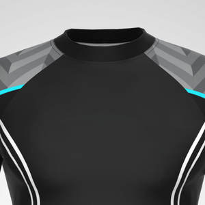 Rashguard de performance à manches longues pour hommes Rashguard d'entraînement à manches courtes pour hommes Rashguard de sport flexible pour hommes - Product Image 5