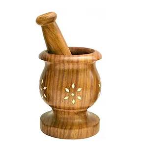 Ensemble Morter et pilon en bois de conception la plus récente taille et forme personnalisées Imam Dasta à un prix compétitif - Product Image 3