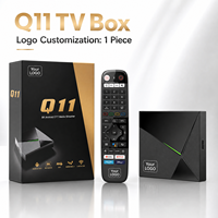 BOXPUT Q11 TV Box Amlogic S905X4 Android 14 4GB 32GB 8K 1000M BT Control Remoto Widevine L1 Logotipo de Arranque Personalizado 1 unidad MOQ TV CMS ODM Fábrica
