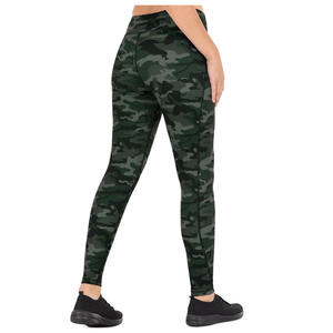 Mallas de mujer de cintura alta de calidad superior OEM de la mejor calidad con impresión personalizada mallas de mujer transpirables con logotipo personalizado - Product Image 3