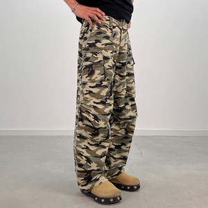 <b>Men's</b> Custom Logo <b>Camouflage</b> <b>Cargo</b> Jogger <b>Pants</b> Casual Baggy Loose Fit Outdoor Workwear - Product Image 5