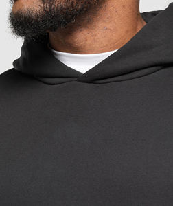 Sudadera con Capucha Personalizada para Hombre, Logotipos Impresos Personalizados, 100% Algodón Felpa, Hombros Caídos, Talla Grande, Gruesa, 500GSM - Product Image 3