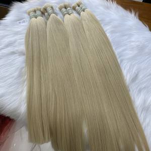 ผมตรงยาวสีบลอนด์แบบดับเบิ้ลดรอนขายส่งจำนวนมาก ผู้จำหน่ายต่อผมแท้เวียดนาม - Product Image 4