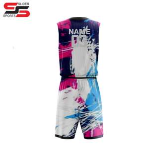 Uniforme de baloncesto profesional al mejor precio, material transpirable de alta calidad, diseño de talla grande - Product Image 2