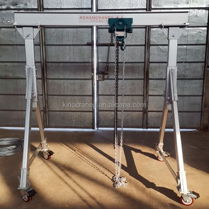 1000kg 2000kg Portable Mobile Adjustable Lifting Aluminum Gantry <b>Crane</b> 1 Ton - Product Image 2