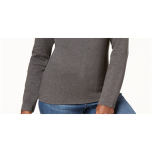 Maglia da donna Karen Scott in cotone XX-Large con collo a lupetto, colore grigio - Product Image 3
