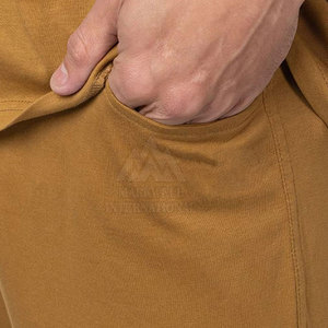 Latest Design Causal Wear Men <b>Shorts</b> Sleeve Solid Color Plain T-Shirts & <b>Trousers</b> Set For Sale - Product Image 6