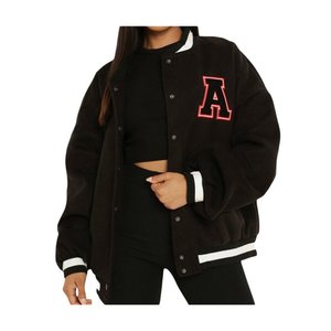 Chaqueta universitaria para mujer, Colección acogedora de invierno, chaquetas universitarias estilo Letterman informales y de moda - Product Image 2
