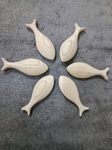 ที่แขวนผนังรูปปลาทำจากไม้สำหรับเด็กของเล่นสุดสร้างสรรค์สำหรับเด็กงานฝีมือแบบ DIY - Product Image 2