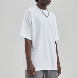เสื้อยืดโอเวอร์ไซส์ผู้ชาย ทรงหลวม ผ้าแคนวาส สไตล์วินเทจ รับทำโลโก้ ขายส่ง ผ้าฝ้าย 100% - Product Image 3