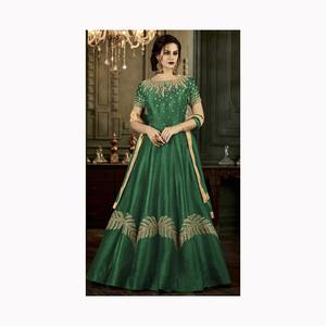 Robe en soie pakistanaise de haute qualité décontractée et tenue de fête fournisseur indien pour les occasions de mariage et de mariée - Product Image 5