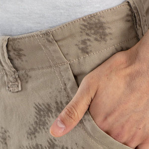 กางเกงยีนส์ผ้าฝ้ายหลายกระเป๋าสำหรับผู้ชายกางเกงขาสั้นคาร์โก้6กระเป๋าแบบลำลองฤดูร้อน - Product Image 6