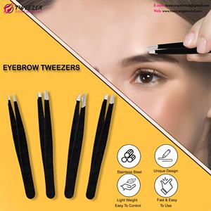 Design classique Pince à sourcils professionnelle en acier inoxydable de haute qualité multi couleurs disponibles pince à sourcils à usage domestique - Product Image 5