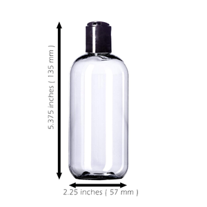 Bouteille en plastique PET de 310ml Bouteille cosmétique transparente avec bouchon rabattable Emballage de lotion de shampooing de voyage rechargeable Usine du Vietnam - Product Image 1