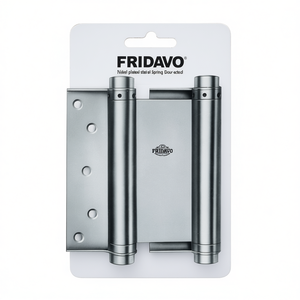 Bisagra de Puerta Abatible de Acero Niquelado con Resorte Espiral FRIDAVO, Modelo M, Tamaño 33, 125 mm, Doble Acción - Product Image 3