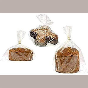 Moplefan 100 Clear Plastic Seal & Side Gusset <b>Bags</b> 270x330mm for Wrapping Food Panettone 500g Colomba 300g Salad <b>Cakes</b> - Product Image 2