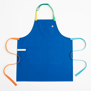Delantal de Lona Rojo sin Mangas con Múltiples Bolsillos, Resistente al Agua, para Cocina, Uso Diario, Estilo Simple, Tejido - Product Image 5