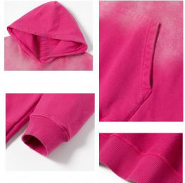 Sudadera con capucha y pantalones de lavado ácido de 100% algodón con logotipo personalizado para hombre con cremallera sudaderas con capucha informales de invierno - Product Image 6