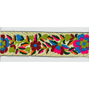 Ruban jacquard en polyester à tissage à carreaux, ruban classique KVR, motif pied-de-poule, 25 mm, 38 mm, 40 mm - Product Image 1