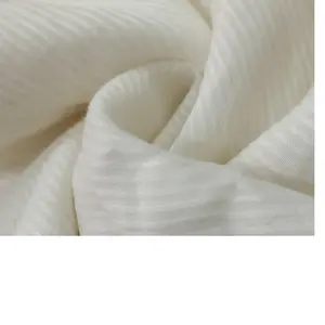 Telas de plátano natural hechas a medida con auto rayas, ideal para hacer bufandas y chales, adecuado para ropa de mujer