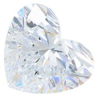 Diamante de Laboratorio en Forma de Corazón de 4 Quilates, E Vvs1 Vvs2 Vs1 Vs2, Corte Corazón