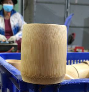 Taza de bambú natural de madera con logotipo personalizado Taza de bambú ecológica - Product Image 6