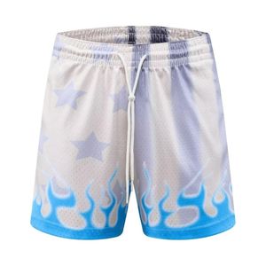 Pantalones cortos de malla de baloncesto de sublimación de secado rápido corto con estampado de malla de gimnasio transpirable de 5 pulgadas con logotipo personalizado a precio barato - Product Image 2