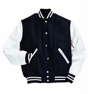 Men's Varsity <b>Jacket</b> <b>Slim</b> <b>Fit</b> Wool Blend Letterman Baseball <b>Jacket</b> - Product Image 6