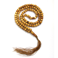 Haute qualité personnalisé Tasbeeh Tasbih priant perles musulmanes 33 pièces perles naturelles de dentition en bois avec Service OEM pour le Ramadan