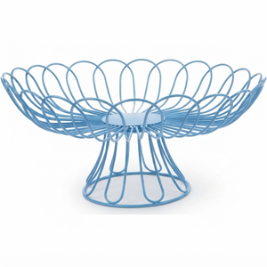 Soporte para Pastel de Alambre Dorado Rosa, Forma Redonda, de Una Sola Capa, Estilo Vintage, Cesta de Almacenamiento de Metal para Decoración de Encimera de Cocina - Product Image 6