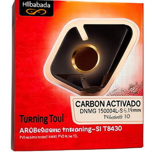 Inserto de Torneado de Alta Velocidad DNMG 150604EL-SI T8430 5.16mm con Recubrimiento PVD, Paquete de 10 - Product Image 2
