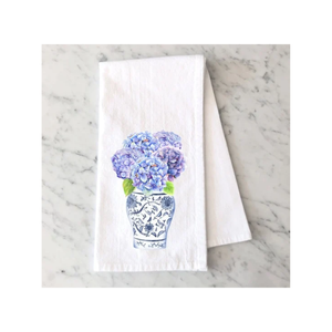 Golf Arctic <b>Vase</b> Organic Cotton Embroidered 40x60cm 185 GSM GOTS Certified Quick Dry Soft Absorbent Daily Kitchen Use Towels - Product Image 1