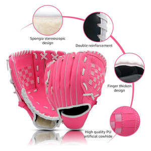 Guantes de béisbol de piel de vaca personalizados Guantes de fieltro de diseño superior de Pakistán - Product Image 5