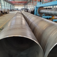 Tuyau en acier soudé en spirale 3PE anti-corrosion extérieur certifié ASTM API, test de pression disponible, pour réseau d'égouts urbains et champs pétrolifères