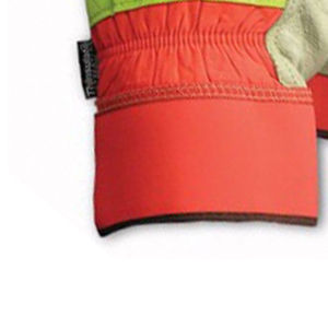 Vente à chaud Gants de travail de gréeur de sécurité en cuir de grain de cuir de vachette industriel robuste Gants de travail canadiens respirants anti-impact - Product Image 5