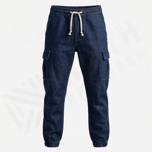 Pantalones Deportivos Transpirables para Hombre, Ajustados, con Bolsillos Laterales, Pantalones Largos de Algodón, Pantalones con Cordón para Hombre, Logotipo Personalizado al por Mayor - Product Image 1