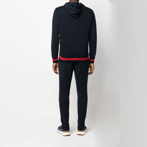 ชุดวิ่งออกกำลังกายแบบซิปมีฮู้ดสำหรับผู้ชายชุดออกกำลังกายแบบกำหนดเอง - Product Image 6