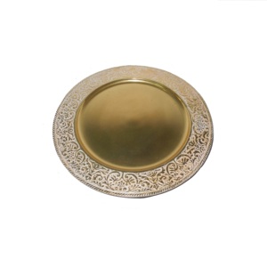 Vaisselle de restaurant à la maison utilisation de traiteur assiette de service de chargeur plateau de forme circulaire de serveur de nourriture - Product Image 6