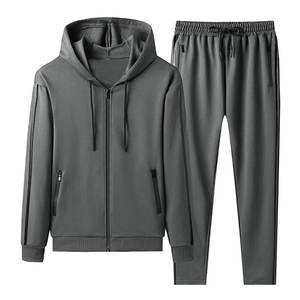 OEM Fleece Slim Fit Mens Chándal Jogger Conjuntos Tallas grandes Fleece Jogging Suit Chándal Hombres - Product Image 3