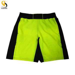 Short de Kickboxing Muay Thai vert de qualité supérieure Tissu extensible dans les 4 sens Bas Prix MMA Training Fitness Wear - Product Image 4